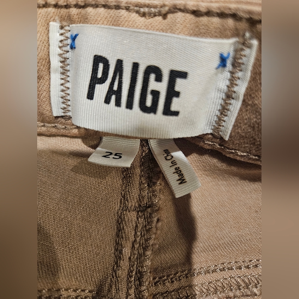 PAIGE Beige Wide-Leg Trousers - Picture 10 of 11